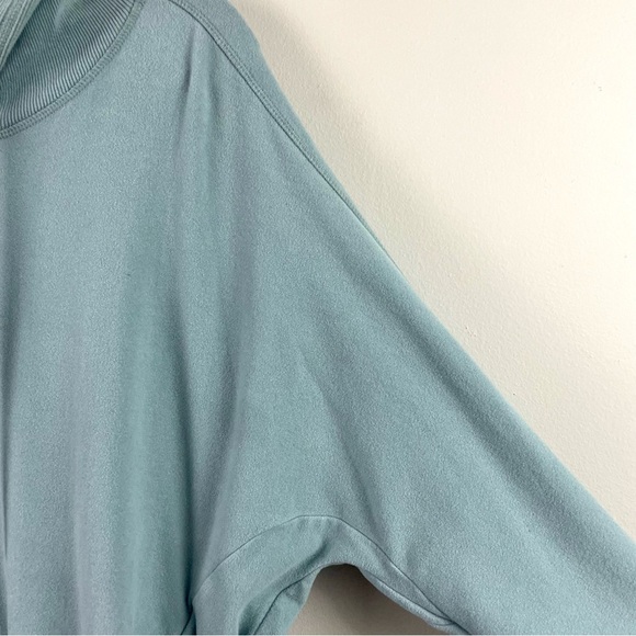 Sweaty Betty Liberate Luxe Fleece Hoodie Mist Blue Green Size 8 - Picture 7 of 15
